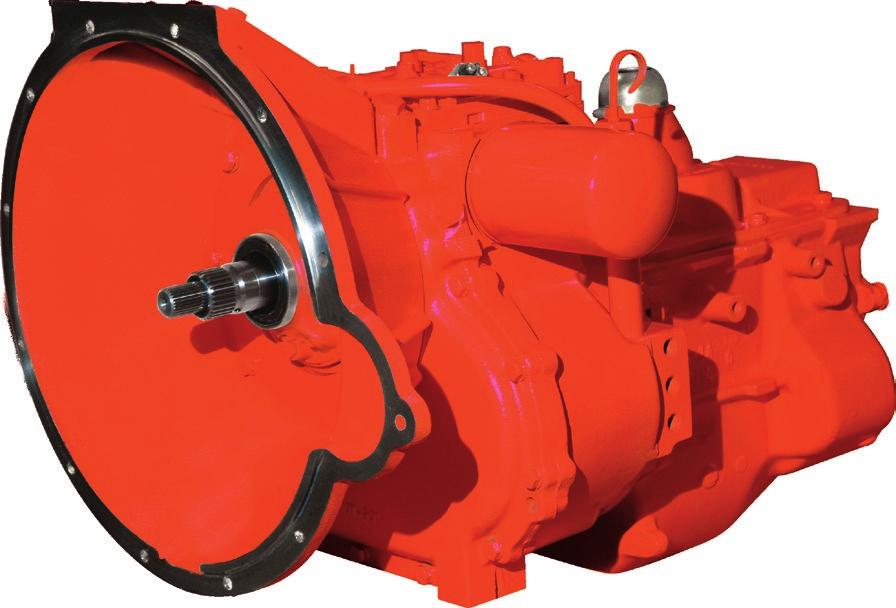 TRANSMISSIONS Detachable bell housing for easy fitting of alternative engines Oil-immersed multi-plate clutches for smooth