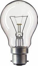 Standard (T/A/E-Shape) Classictone Standard Product Description Conventional pear-shaped incandescent lamps Product Feature Vacuum-filled (15W) or gas-filled (25W and above) Choice of clear or