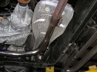 1) Begin with the left (driver) side catalytic converter.