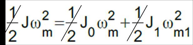 motor shaft) J 1 = Moment of Inertia load connected to gear kg/m 2 ω m1 = Angular Velocity of