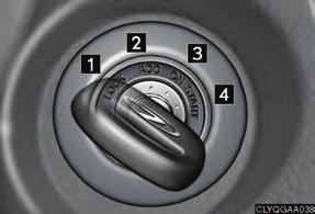 lever to P. Turn the ignition key to the LOCK position.