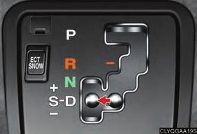 Topic 3 When Driving Automatic Transmission (Multi-mode) Shift positions S mode P R N D S Park Reverse Neutral (drive not engaged) Drive (normal driving position) S mode The vehicle can only be