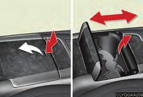 the position of the front console