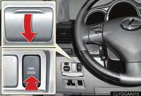 Power back door switches (with power back door) Instrument panel To open or close