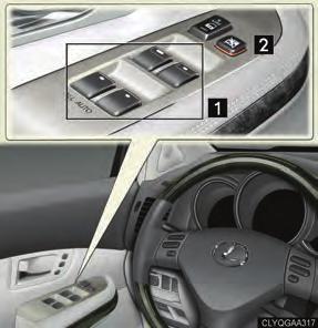 Topic 6 Opening and Closing Power Windows Power window switches To open: press the switch. To close: pull the switch up. Fully pulling up and releasing the switches causes the windows to close fully.