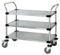 UTILITY CARTS Wire Utility Carts Give versatility to any operation: food service, hospitals and maintenance.