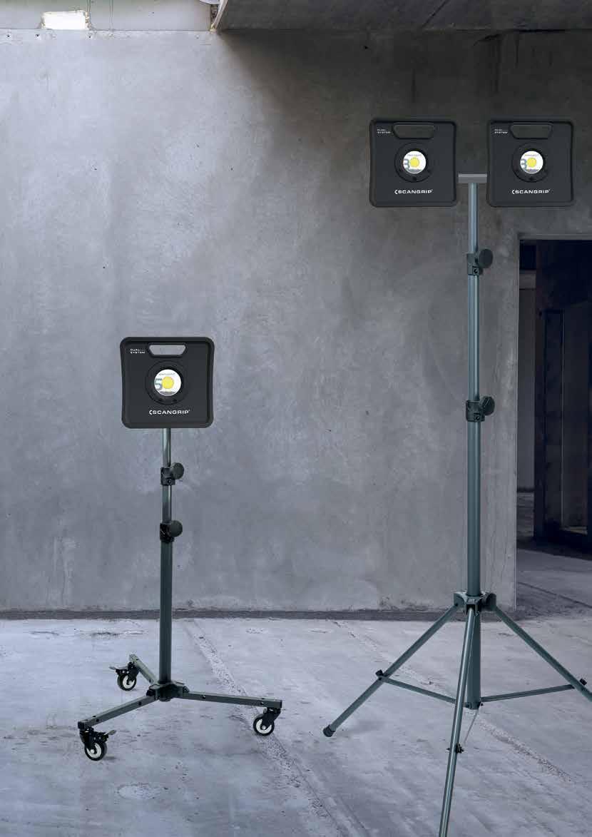 STANDS and SUSPENSIONS // Designed for direct mounting of the NOVA work lights and STAR