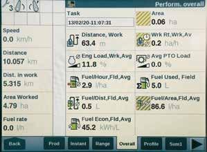 Integrated into the driver s seat armrest, this touchscreen monitor gives the driver complete control over all the tractor s automated function sequences while providing on-the-move feedback on