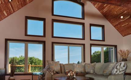 COMPLEMENTARY SPECIALTY WINDOWS RADIUS GEOMETRIC RECTANGULAR SPECIALTY WINDOW STANDARD FEATURES Casement and double hung direct set profiles available Welded frame and sash