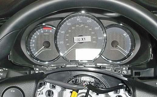 Clip locations Fig. 2-12 (j) Remove the instrument cluster.