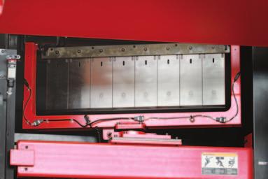 where the next bend is produced Multiple Axis Backgauge 6-axis backgauge plus 2 additional