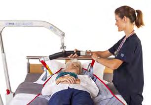 Explaining the lift process to the patient is important to ensure patient comfort and confidence and whenever possible two carers should conduct patient lifts for additional safety. BED 1.