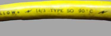 405(a)(2)(ii)(J) Extension cord sets used with portable electric tools and appliances shall be of three-wire type and shall be designed for hard or extra-hard usage.