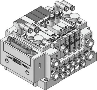 Plug-in Vacuum Release Valve with Series SY 3 Circuit Example <Example 1: Only the vacuum release valve is used.