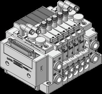 > D side U side Individual EH block 2-position double solenoid valve (Release pressure port) Vacuum release valve with restrictor