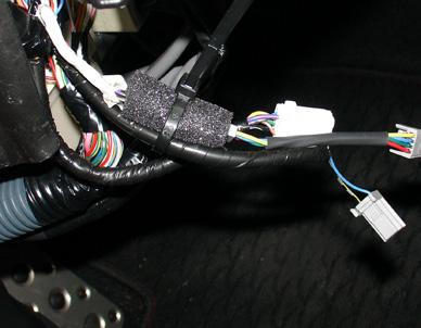13. Reinstall Interior Panels a. Locate vehicle connector as shown.