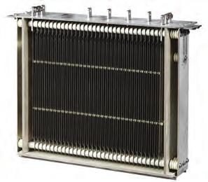 The cooling air flow generated is routed through the resistor packages equally distributed by a diffusor or air guide.