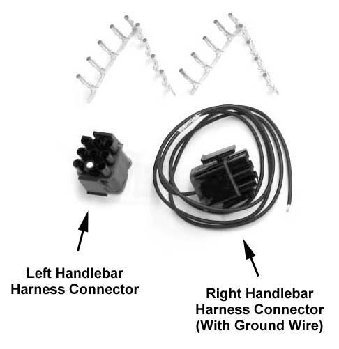 Figure 11 Handlebar Harness Connectors Figure 12 Included Terminals CHAPTER 2 SYSTEM INSTALLATION 2.