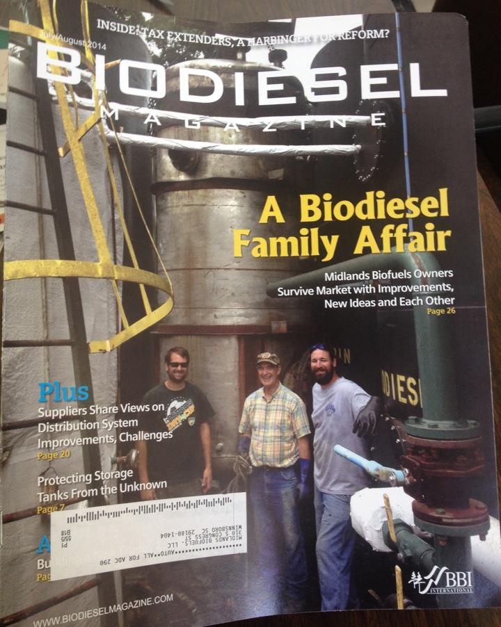 Achievments 2014 Front Page Biodiesel Mag.