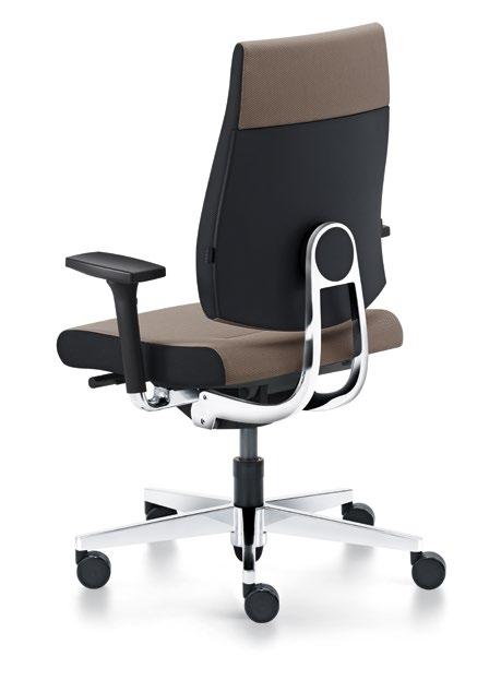 black dot 24, a swivel chair with extra strength.