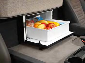 Comfort and convenience come as standard Comfort with style The Space Cab offers a total of 900 litres of storage space, including large lockers above the windscreen, which can even accommodate a