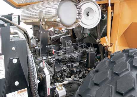 POWERTRAIN AND SERVICE ACCESS Engines All SV Series machines are