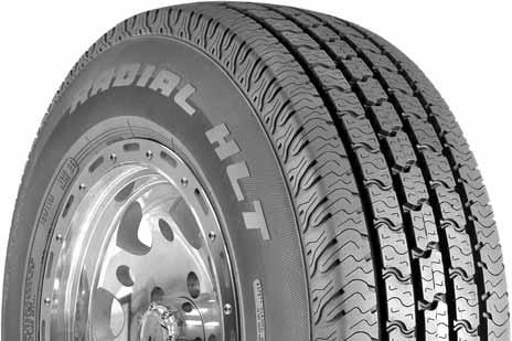 Trailcutter Radial HLT Tread Design Deep five rib design delivers excellent wet or dry traction, handling and stablility in highway service.