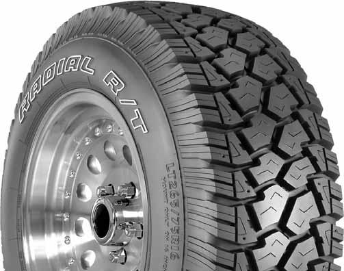 Trailcutter R/T Tread Design Deep, aggressive lug design for excellent traction in both recreational and commercial applications.