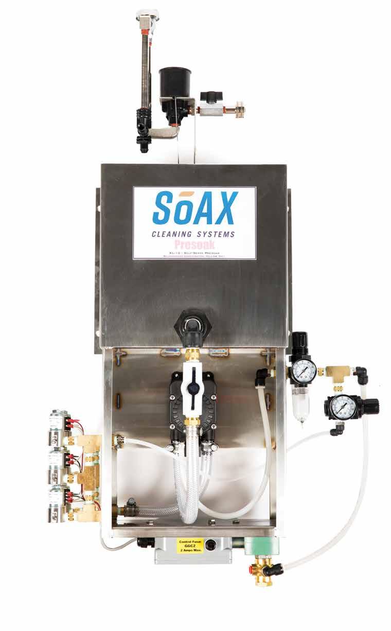 CHEMICAL DISPENSING WALL PACKS The SoAX Chemical Dispensing Wall Packs are a compact and modular chemical dispensing unit that allows you to customize and maximize your chemical offerings at your