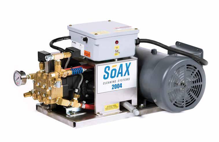 SoAX STATIONARY PRESSURE WASHERS SoAX 2004, 2008 and 3005 models are powerful and compact single-user pressure washers. Don t let the size of this unit fool you.