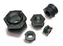 AG SPRAY ACCESSORIES Bulkhead Fittings Plastic Fittings Brass Bulkhead / Tank Fittings Black polypropylene Double threaded w/epdm gasket Part No. FPT Hole Dia 8.705-336.0 141232 1/2" 1-5/8" 8.705-338.