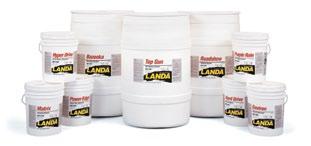 DETERGENTS Why Landa Detergents Are Recommended Over All Others for Hot and Cold Water Pressure Washing Landa detergents contain the most advanced formulas engineered to be used with highpressure