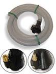 PRESSURE WASHER ACCESSORIES Sewer Hose SUPER FLEX I BLE SEWER LINE HOSE Hose and couplings have small outside diameter, allowing hose and nozzles to fit through sewer line. Sewer line has.