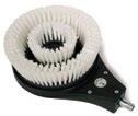 to Acme standard Rotating Brush - Natural Bristle (soft) used for painted surfaces. Nylon Bristle (stiff) used for removing scum and grime on fiberglass boats, etc.