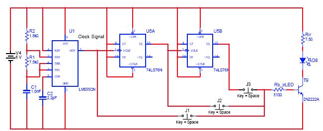 Figure 9: RF remote control handheld unit Testing Procedures and Results Figure 10: RF remote control receiver circuit Among many requirements for the sensor unit, the most important requirement is