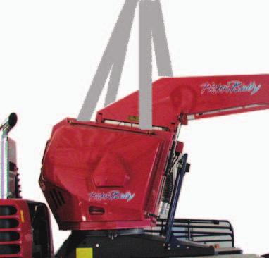TILTING THE WINCH BOOM Removing capstan winch 2 Make sure there is no-one in the danger zone. Park the PistenBully underneath a crane. Rated lifting capacity of crane min. 2 metric tons and min.