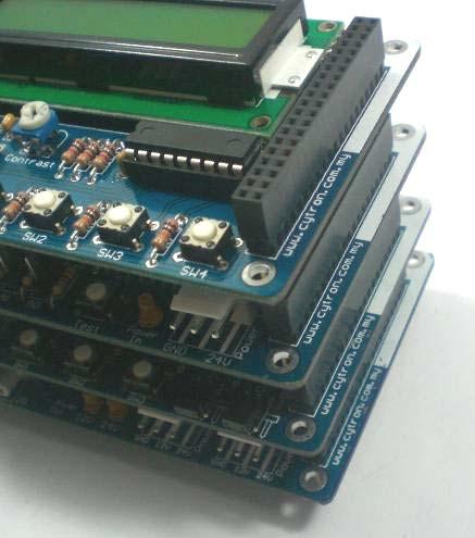 Brushless Motor Card has 6 mini jumpers to configure communication address (A5-A0). It should be set to 000011 if sample source code is being used.