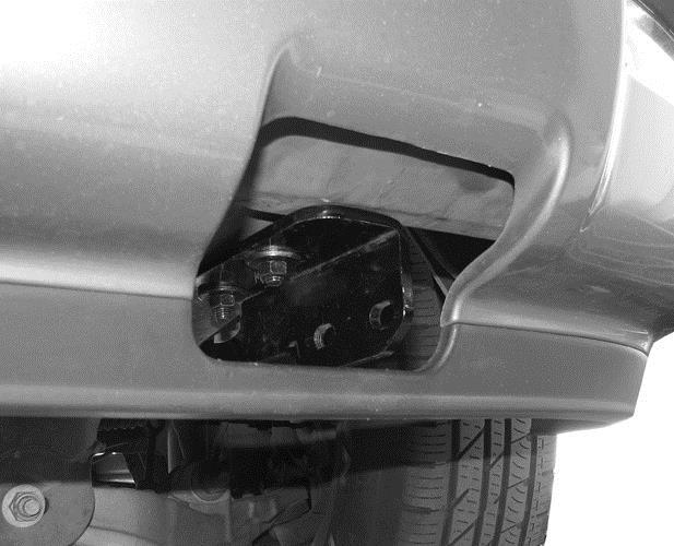allow bottom brackets to pass through the bumper cover.