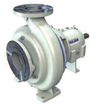 pump Foot mounted Single volute casing Single suction, radial, closed impeller Thrust