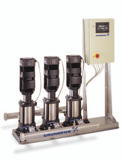 GRUNDFOS BOOSTERPA Water supply boosting for performance and comfort Recommended system types: ME, MES, MF Grundfos Boosterpa systems provide excellent performance for municipal as well as pressure