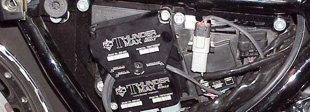 FL-C: Install the ECM wiring harness to the ThunderMax 50 ECM. Do not install the ECM onto the motorcycle at this point.