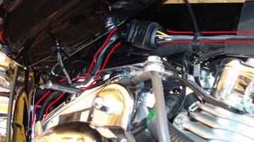 FXD Tips: The rear harness mounts easily, just coil the excess wires and locate them above the transmission.