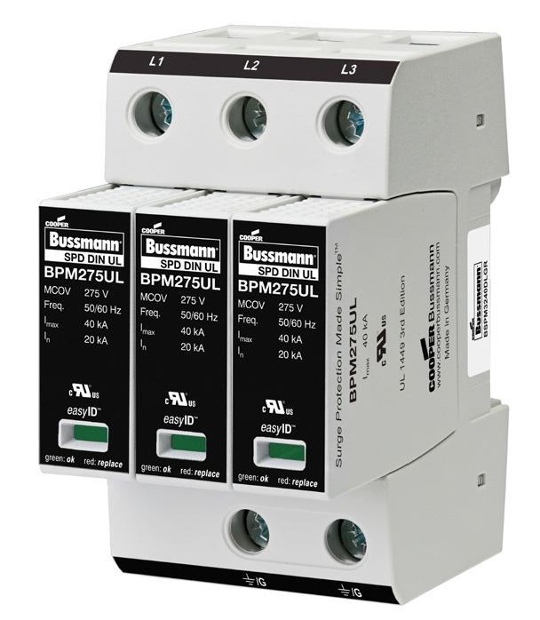 Surge Protection Devices (SPDs): Features Heavy-duty zinc oxide varistors for high discharge capacity Module locking system with module release button make module replacement easy without tools Up to