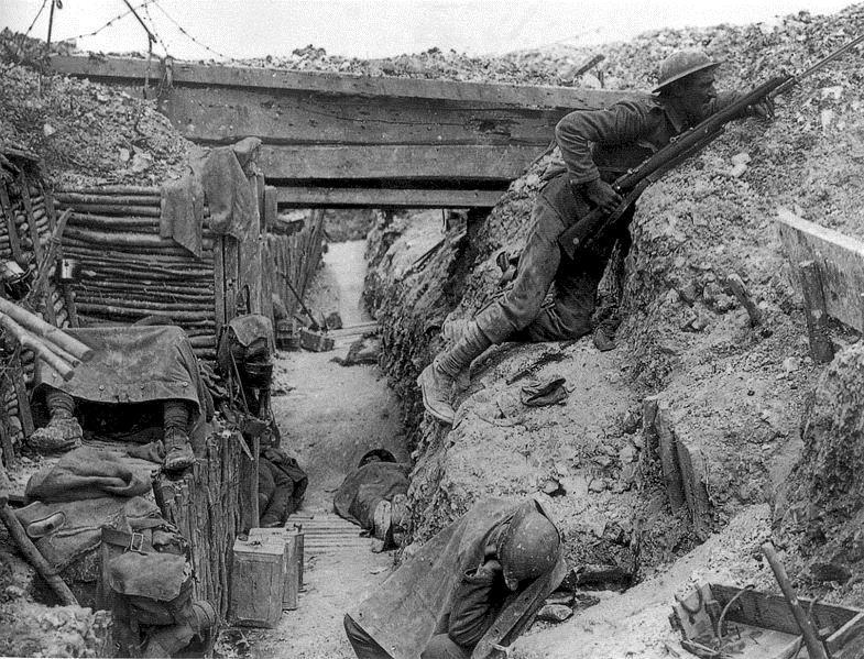 British trench, France, July
