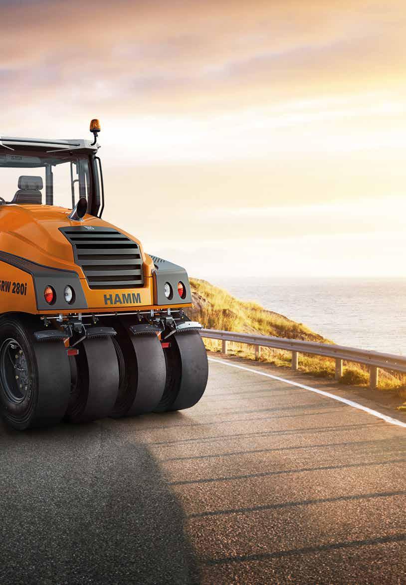 Compaction quality 09 First-class compaction Satisfies even the most exacting requirements The GRW s powerful, hydrostatic rear-axle drive combined with a sensitive control system allows the right
