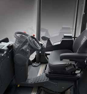 EASY DRIVE OPERATING CONCEPT Ergonomically optimised operator s platform with manually sliding seat-operating
