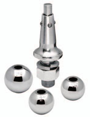 Available in 3/4 and 1 shank models. interchangeable hitch ball sets Innovative quick release changes balls in seconds Rated capacities up to 8,000 lbs.