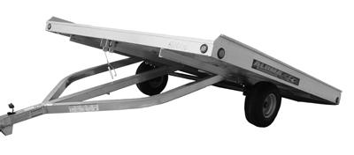 Ramp in Channel Figure 5-8 Trailer is heavy and can cause serious injury if it falls from the stored position.