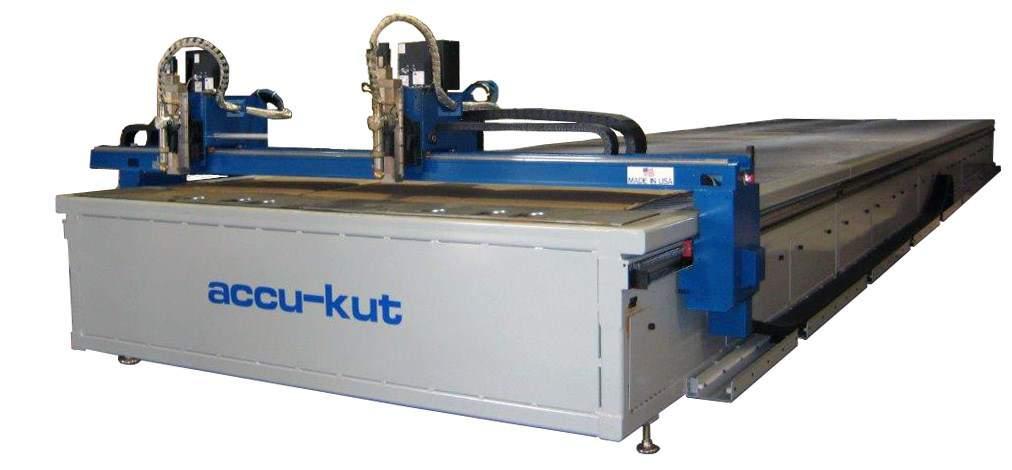 Large Machine Capabilities accu-kut available widths: 6, 8, 10 accu-kut available lengths: 12, 24, 36, 48 Modular Frame Design for Extended Lengths