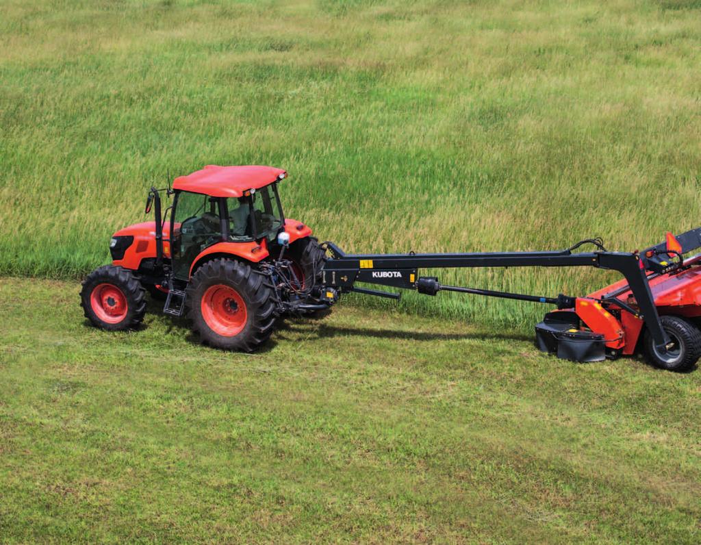 PROTECTING GROUND KUBOTA 8000-8500 Kubota Suspension for Clean Cutting Action The 8000 and 8500 series are engineered with the unique Kubota suspension concept.